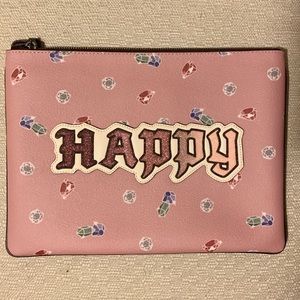 “Happy” Coach Pouch/Clutch